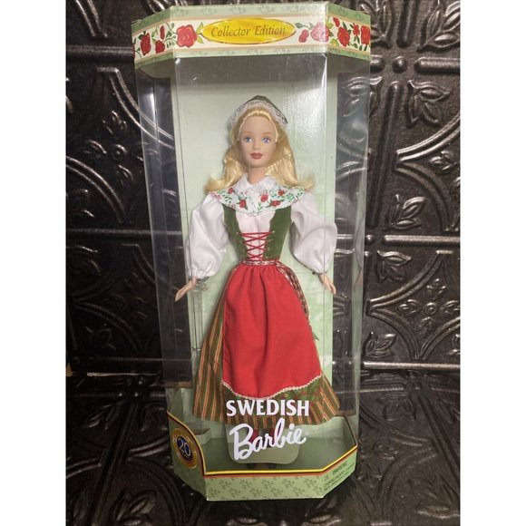 SWEDISH BARBIE 1999 DOLLS OF THE WORLD   - 24672 - UNOPENED ORIGINAL BOX MATTEL - Picture 1 of 7